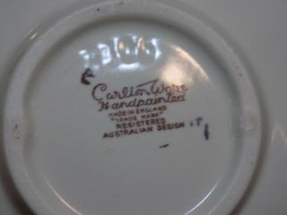 Vintage Carlton Ware Hazelnut Design Jelly / Jam Dish w Spoon England Australia 7