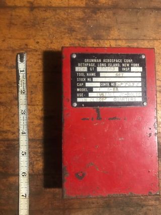Mini,  Vintage Grumman Aerospace Tool Kit Storage Box