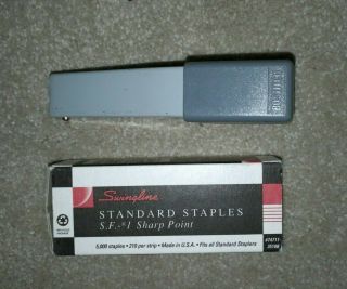 Vintage Bostitch Hand Held Stapler With Staples