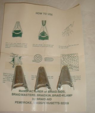 Vintage Braidmaster Braid - Aid Tool Set W/ Instructions