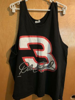 Vintage Dale Earnhardt 3 Mens Tank Top Size Xl Nutmeg Made In Usa Euc