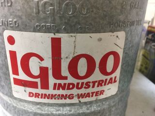 Vintage Igloo Perm - A - Lined 2 Gallon Cooler With Lid And Handle 3