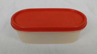 Vintage Tupperware Modular Mates 1611 1616 2 Cups/red Lid