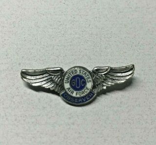 Vintage United States Air Force Observer Wings Pin