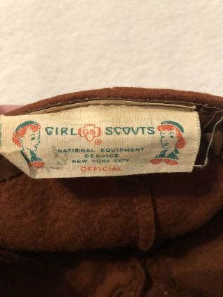 Vintage Girl Scouts 1950s Brownie Beanie Hat 3