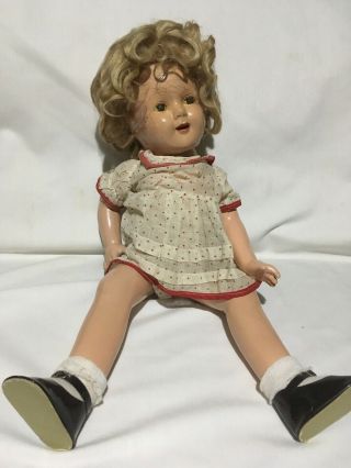 Vintage Shirley Temple Type 20 Inch Composition Doll