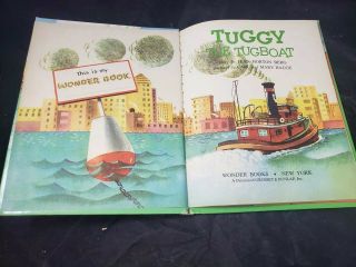 VTG Children ' s book TUGGY THE TUGBOAT 1958 Wonder Books Good 2