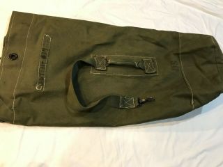 Vintage Us Army Military Navy Surplus Duffle Duffel Bag