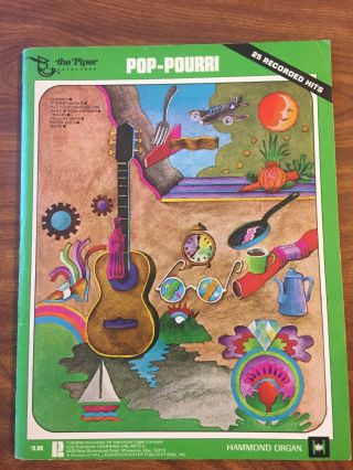 Vintage The Piper Autochord - Pop - Pourei - Hammond Organ Music Song Book