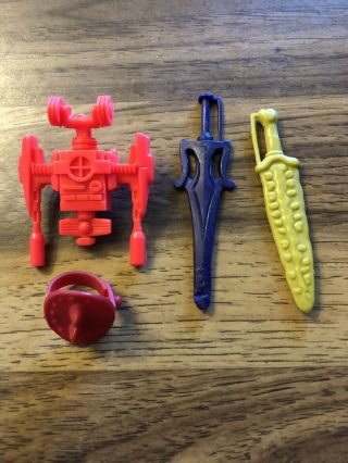 Vtg 80’s He Man Masters Of Universe Weapons Accessories Skeletor Swords Shield