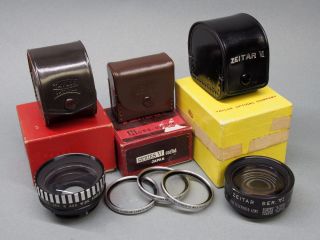 Vintage Taylor Optical,  Zeitar,  Vemar Series Vi 6 Auxiliary Lens Package