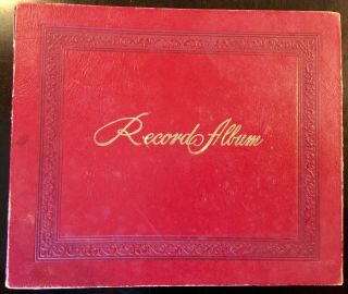 Vintage Decca 45 Rpm Record Album Case,  14 Vinyl Records.