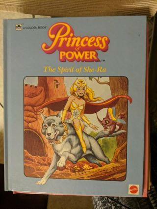 The Spirit Of She - Ra Vintage Princess Of Power Hardcover Golden Book 1985 Mattel