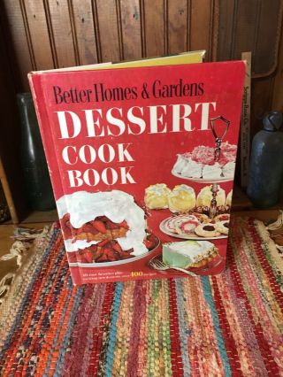 Better Homes And Gardens Dessert Cook Book Vintage Mid Century Cookbook 1960