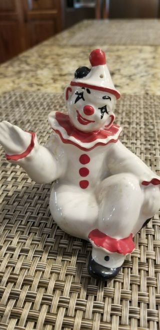Vintage A Clown and His Dog Salt & Pepper Shakers 2
