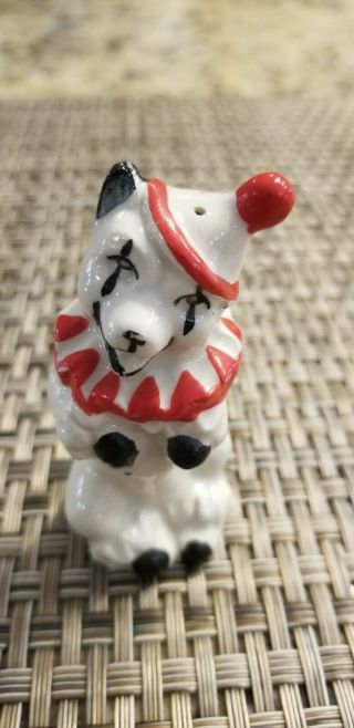 Vintage A Clown and His Dog Salt & Pepper Shakers 5