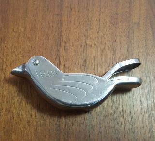 Vintage Stainless Steel Bird Lemon Or Lime Squeezer Unmarked