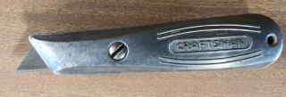 Vintage Craftsman Utility Knife Box Cutter W 4 Blades Usa