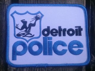 Vintage Detroit Michigan Police Department Patch