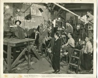 Barbara Stanwyck Joel Mccrea Demille Vintage Photo Filming Union Pacific 1939