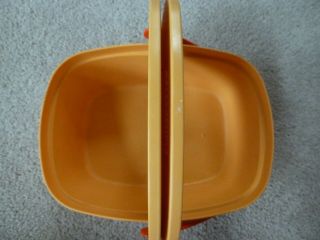 Vintage Fisher Price Fun with Food Hinged Plastic Picnic Basket - Basket Only 4
