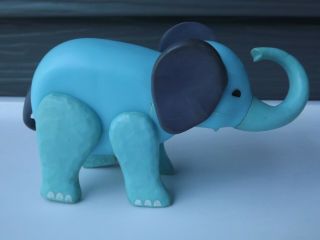Vintage Fisher Price Little People Blue Circus Train Elephant