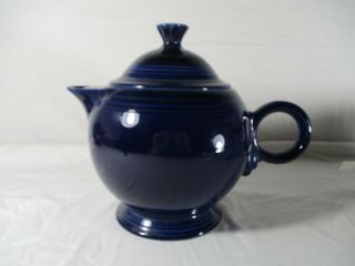 Vintage Fiestaware Teapot Fiesta Large 44 Oz Blue (cobalt) Teapot 2