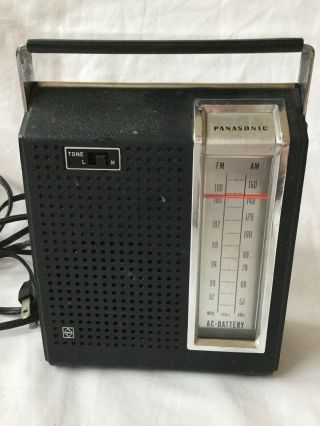 Vintage Transistor Radio Panasonic Rf - 689 Am Fm 2 Band