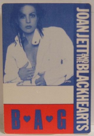 Joan Jett - Vintage Cloth Tour Concert Backstage Pass Last One