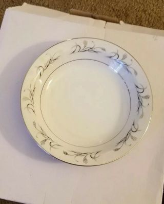 Vintage Harmony House Fine China Platinum Garland 3541 Cereal Soup Bowl