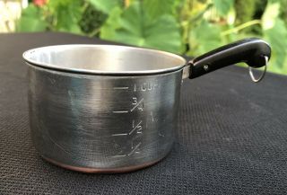 Vintage Revere Ware 1 Cup Measuring Cup Copper Bottom Mini Pan