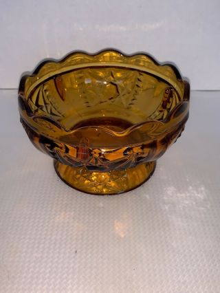 Vintage Star And Scallop Candy Dish 4 3/4”
