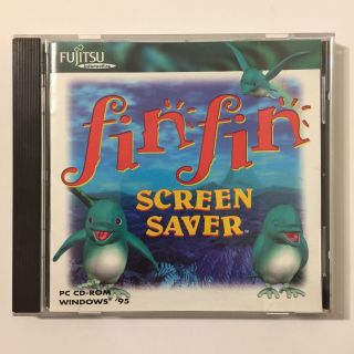 Vintage Fin Fin Screen Savers Pc Cd Rom Windows 95 Fujitsu Interactive 1997 90s