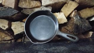 Vintage 3 6 1/2 Inch Cast Iron Skillet " Z Z " Cleaned - Seasoned - Ready To Use