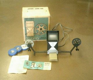Vintage Montgomery Ward 8mm Editor/ Viewer Model 100 W/ Box,  Great