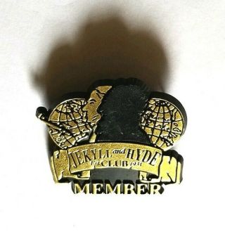 Vintage Jekyll And Hyde Club Member Pin Nyc York & Restaurant Button Horror