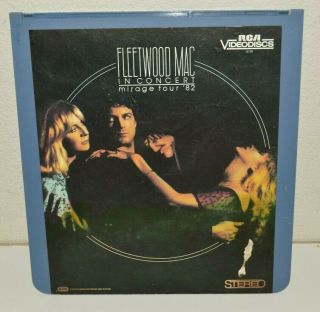 Vintage Fleetwood Mac Concert Mirage Tour 1982 Ced Rca Videodiscs Laser Disc