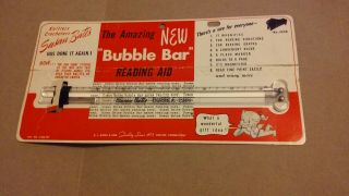 Susan Bates Vintage The Bubble Bar Reading Aid
