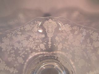 Vintage Paden City Candy Dish With Handles Etched Depression Glass Ardith ?? 5