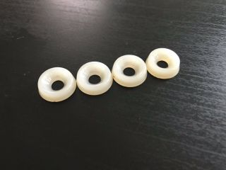 4 Vintage Pioneer Spec Rack Plastic Mounting Washers - Protect Your Faceplate