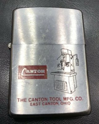 Vintage 1969 Zippo Canton Tool Mfg.  Co.  Lighter In