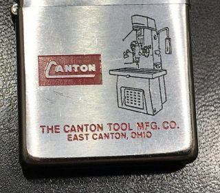 Vintage 1969 Zippo Canton Tool Mfg.  Co.  Lighter In 3