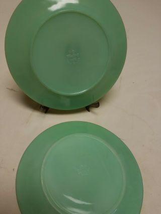 Vintage Fire King Jadeite Dinner Plates Green 9 