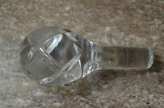 Waterford Decanter Vintage Crystal 4.  5 " (l) X 2.  5 " Stopper