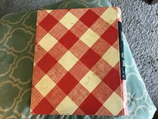 Better Homes and Gardens Red Check VINTAGE classic three ring binder/cookbook 4