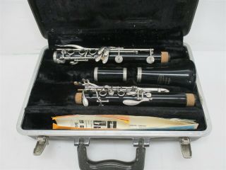Bundy Selmer Resonite Vintage Student Clarinet Sn 710030 W/ Case