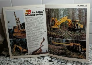 Vintage CAT Hydraulic Excavators Model 215 225 235 245 Crawlers Logging Brochure 4