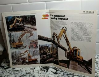 Vintage CAT Hydraulic Excavators Model 215 225 235 245 Crawlers Logging Brochure 5