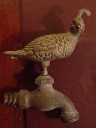 Vintage Solid Brass Bird Garden Faucet/spigot