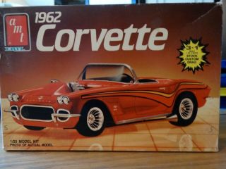 Vintage Amt 6521 62 Corvette Model Car Kit